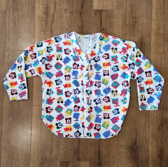 Vintage 90s Mickey and Co. Button down - Picture 1 of 5